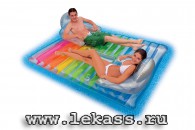 intex 58877 - Надувной пляжный матрас с двумя спинками intex 58877 - Надувной пляжный матрас с двумя спинками